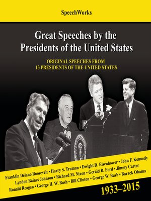 cover image of Great Speeches by the Presidents of the United States, 1933–2015